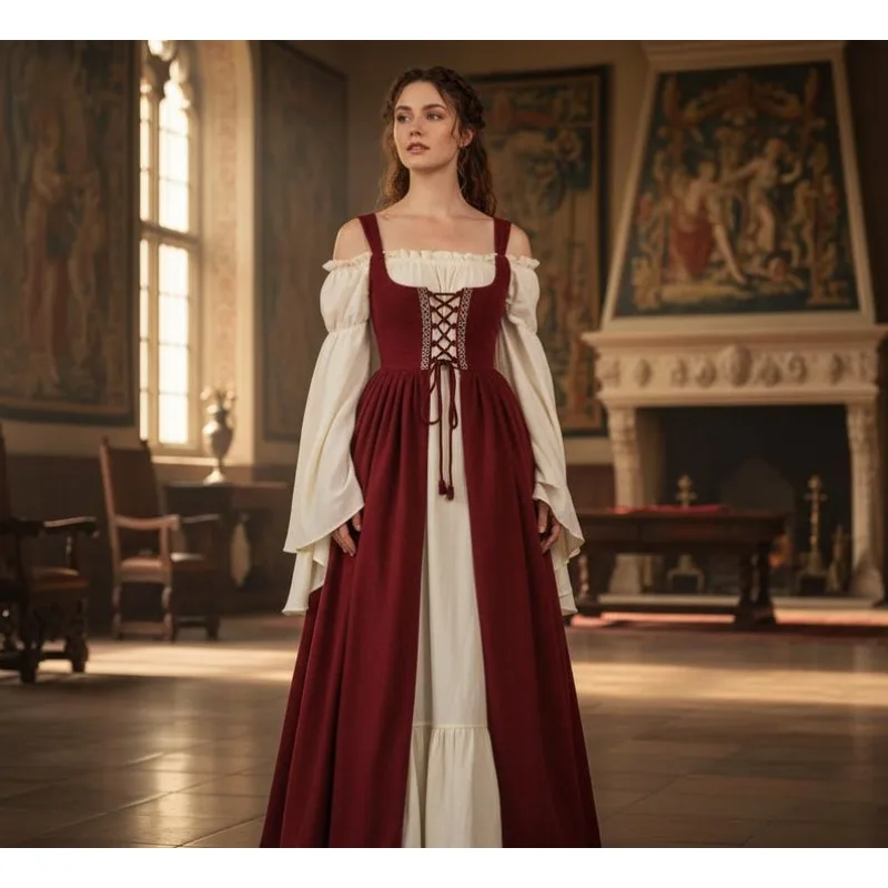 

Robe corset Renaissance costume de princesse cosplay fantastique