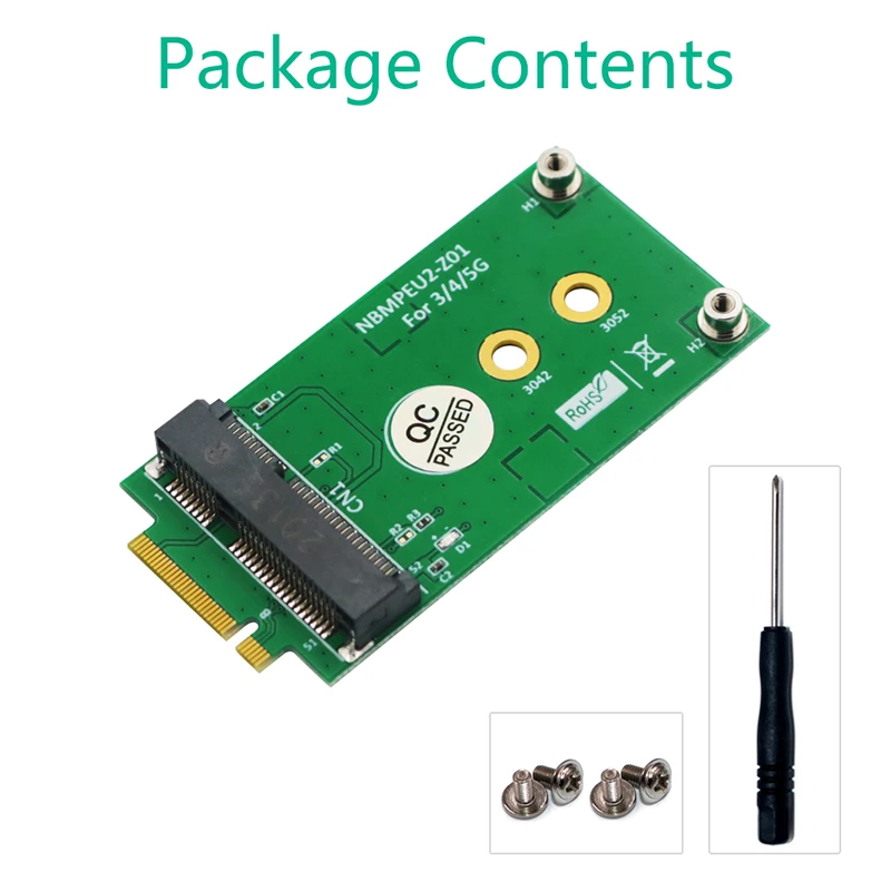 Convertitore scheda Riser adattatore M.2 Key da B a Mini pci-e per modulo 3G/4G/5G supporto 3042/3052 scheda Mini PCIE Full Size per Desktop