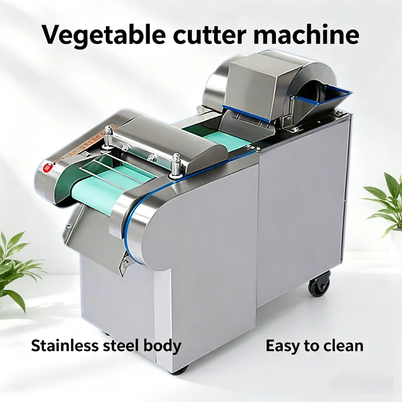 

Commercial vegetable cutting machine for potatoes radishes leeks cabbage green onions slicer shredded cut section vegetable cutt
