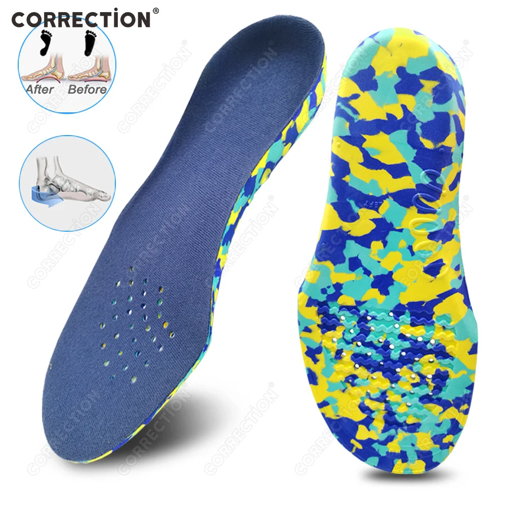 Kids Orthotics Insoles Correction Care Tool for Kid Flat Foot Arch Support Orthopedic Children Insole Soles Sport Shoes Pads