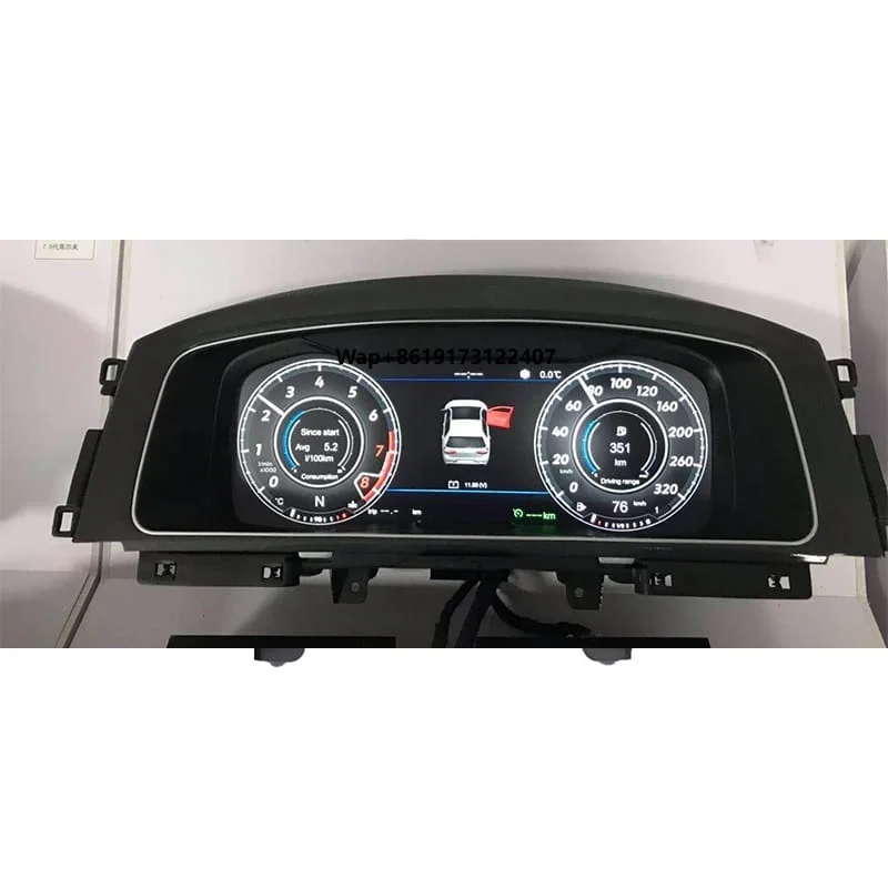 

Aucar 12.3" Linux System Car Tech Digital Instrument Cluster Panel LCD Dashboard Speedometer for Golf7 MK7 2012-2017