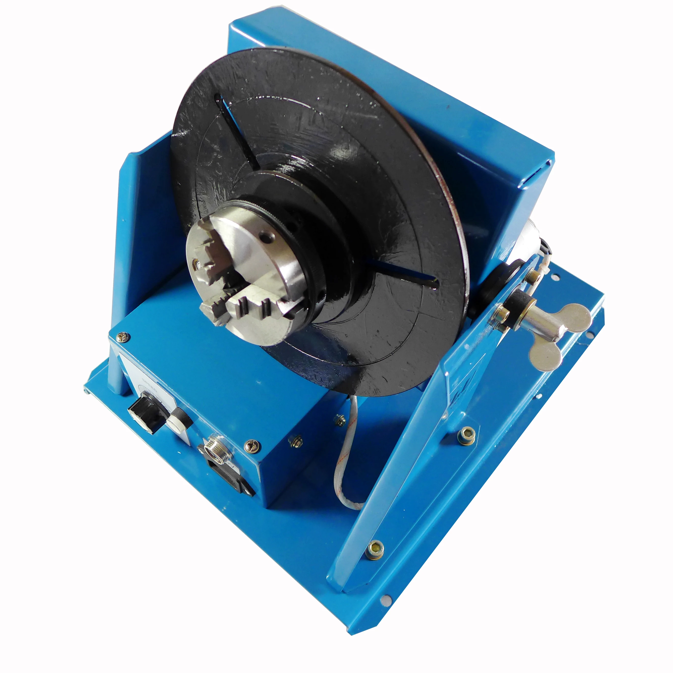 Mini Welding Positioner 10KG Rotary Welder Turntable Equipment BY-10 With K01-63 Lathe Chuck