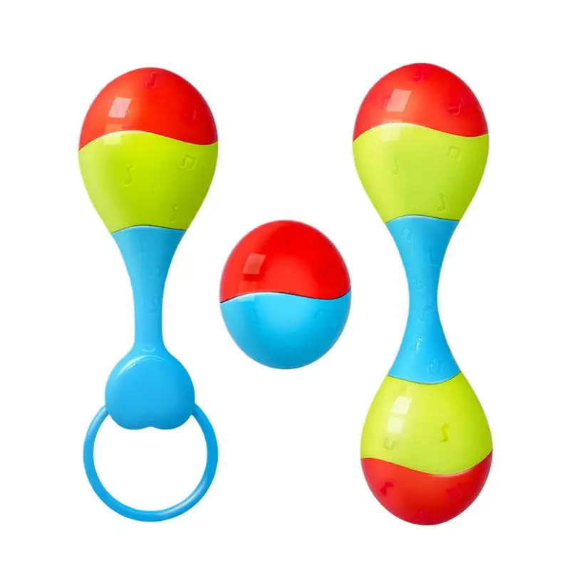 Shaker Rattle Toy Kids Hand Percussion Shakers Educational Hand Percussion Musical Instrument For Developmental Play Grip