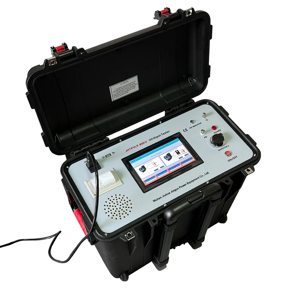 High Precision Integrated VLF Ultra Low Frequency Hipot Tester 60KV-90KV with Tan Delta and Partial Discharge Functions