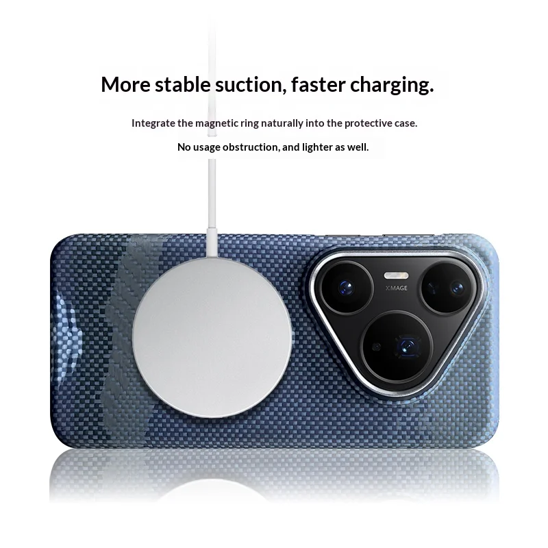 Kevlar aramid fiber Phone Case For Huawei Pura 90 80 70 Pro Max Ultra 80 Pro+ tating bracket Magnetic charging shockproof Cover