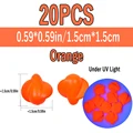 20 piezas de color naranja