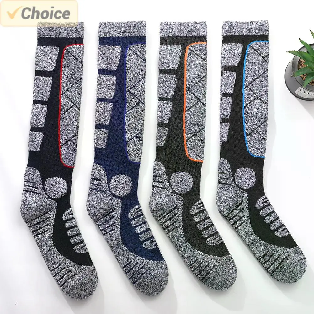 1 Pair Merino Wool Thermal Socks Men Women Winter Long Warm Compression Socks For Ski Hiking Snowboarding Climbing Sports Socks