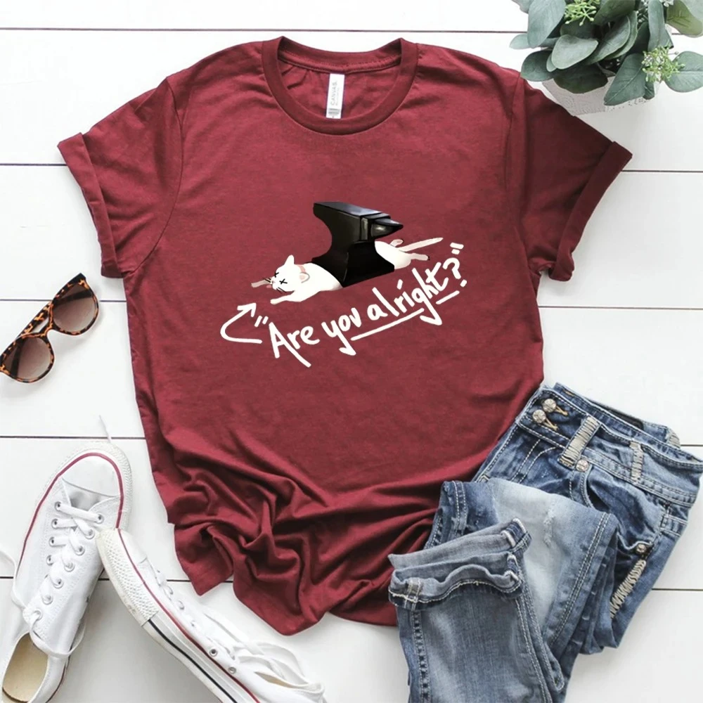New Arrival Are You Alright Lovejoy T Shirt Kawaii Lovejoy Shirt Lazy Cat Lovejoy Shirt Graphic Tee Unisex Summer Fashion Top