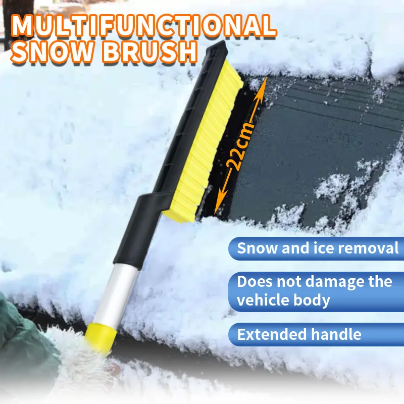 

2 in 1 Automotive Snow Brush and Ice Scraper Ergonomic Foam Handle Doesn't Hurt Paint Automotive-specific Ice Scraper Snow Brush