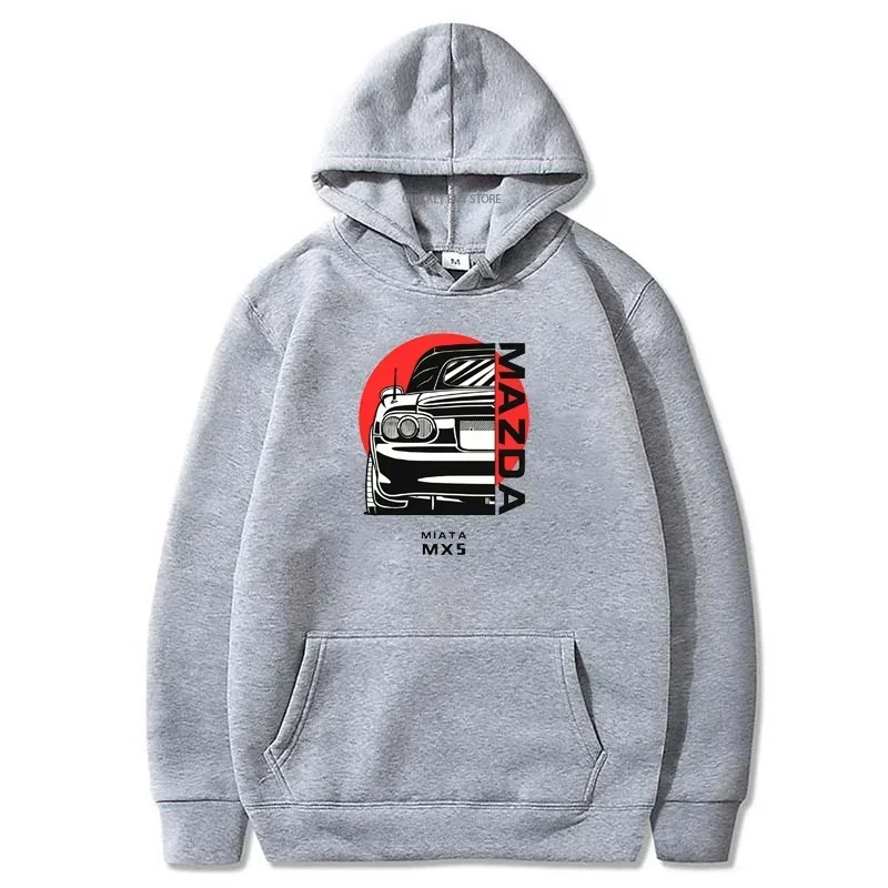 Initial D JDM MIATA MX5 Theme Hooded Shirt Men's Clothing Sweatshirt Essentials Hoodies Men New & Sweatshirts Y2k Hoodie