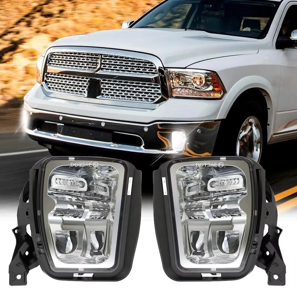 

For Dodge Parts Bumper Mounted Fog Light Kit For 1200 2500 3500 Ram