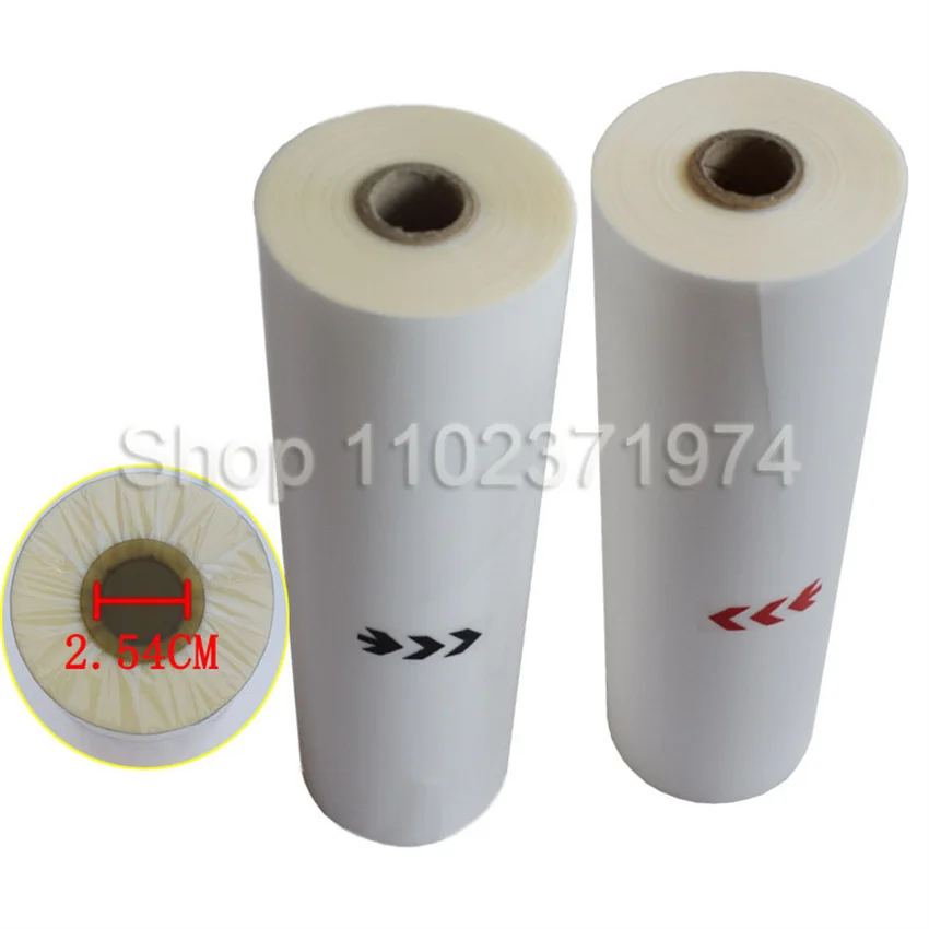 1PC 28Mic 320mmx200M Glossy/matt Core Hot Laminating Films Hot Laminating Filmfor Hot Roll Laminator 1roller film