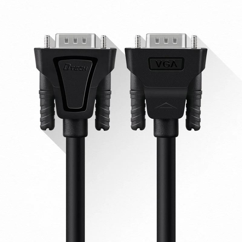 โรงงานราคา VGA ชาย-ชาย HD สีดํา 20M สาย VGA Video Coaxial Monitor สําหรับแล็ปท็อปทีวี