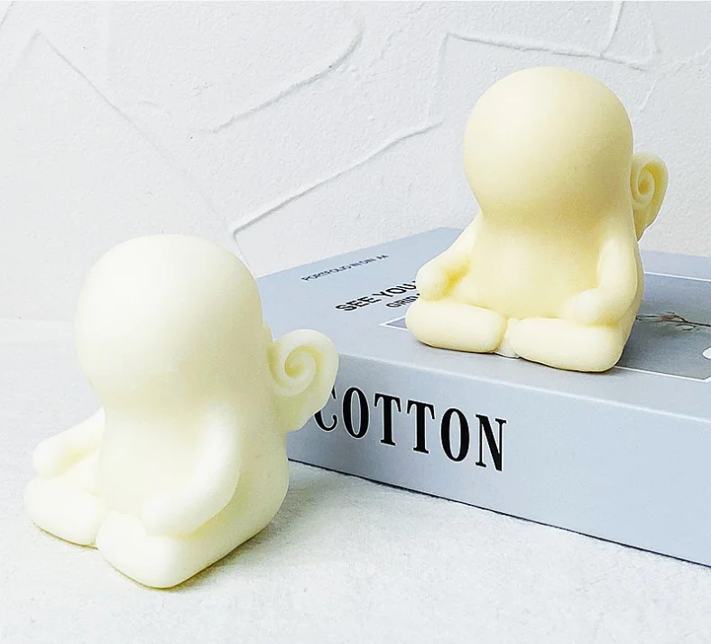 SZ612 Sitting Angel Ass Aromatherapy Silicone Candle Soap Mold DIY Chocolate Cake Baking Mould
