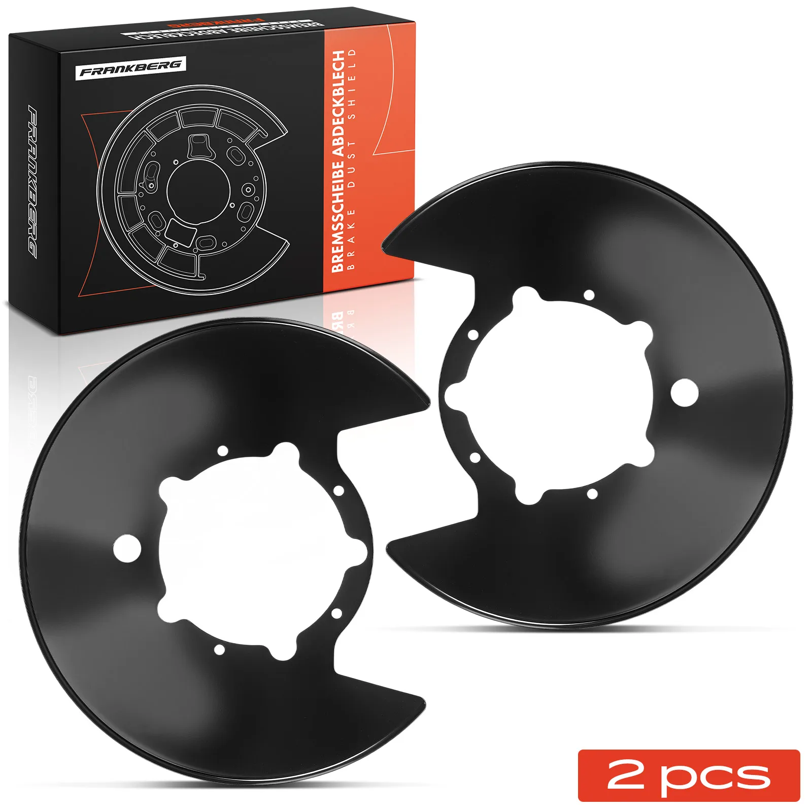 Frankberg 2x Disque de frein en tôle d'acier pour essieu arrière gauche et droit pour Iveco Daily VI V Plateau 46391458 00000046391458