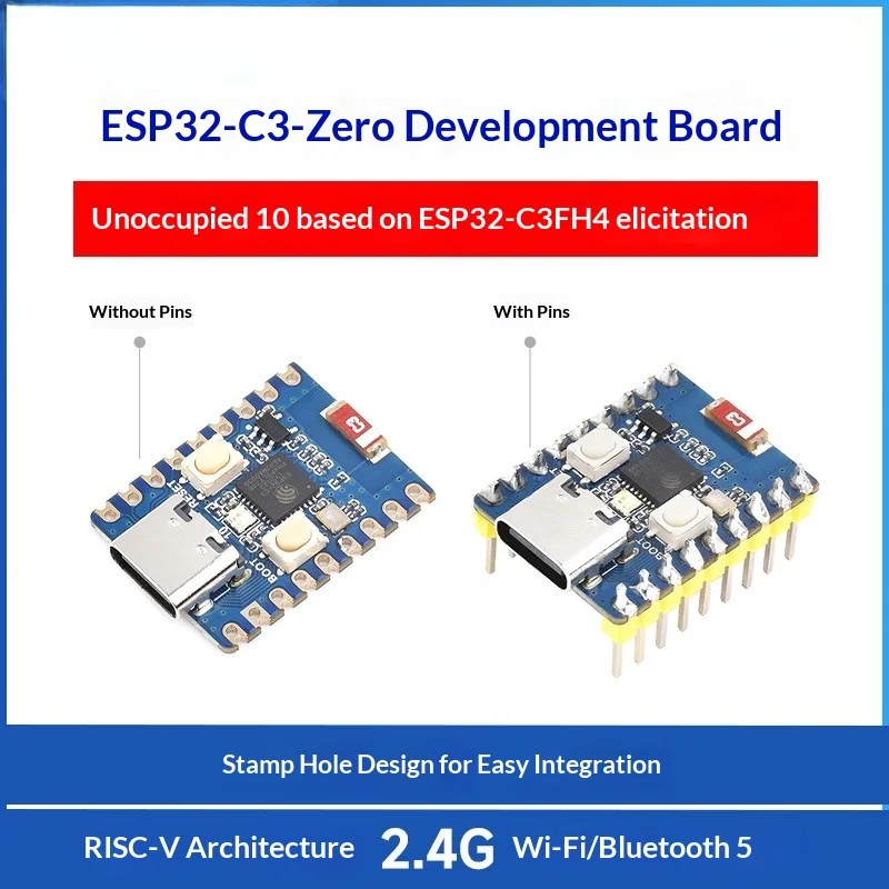Esp32-c3-zero Development Board Based on Esp32-c3fh4 Leads To Unused Io Maker Diy Iot