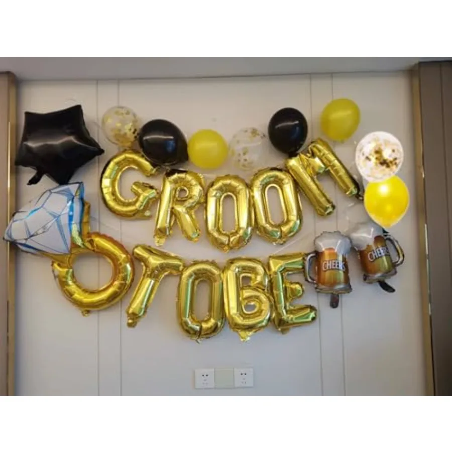 Украшения для мальчишника для мужчин, украшения для жениха, жених, пояс, воздушные шары, олень, ночь, помолвка, свадьба, свадебная обувь