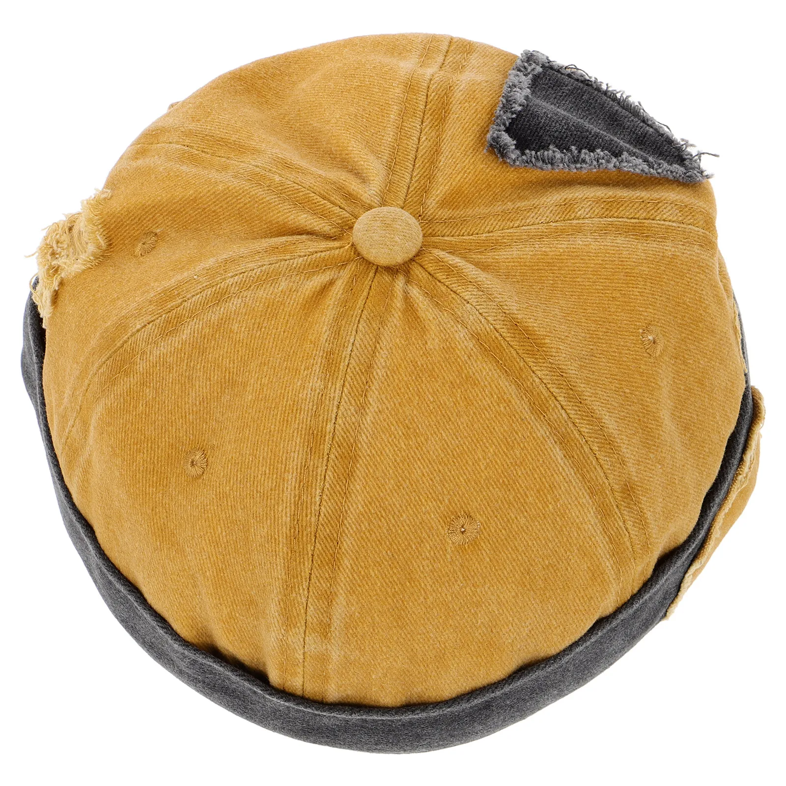 

Vintage Brimless Hat Washed Cotton Sailor Cap Men Classic Retro No Brim Fisherman Beanie Outdoor Cooling Hat Casual Stylish