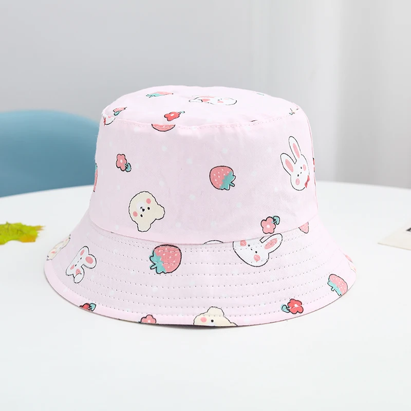 New Summer Panama Baby Girls Hats Cartoon Boys Fisherman Hat Baby Sun Hat Outdoor UV Bucket Hat Toddler Kids Panama Sun Cap