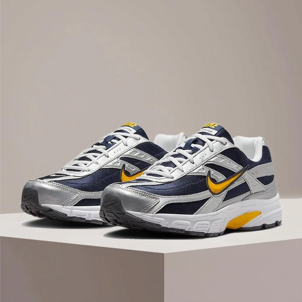 

Мужские низкие кроссовки Nike Initiator - серебристые, нескользящие, прочные, удобные, дышащие, с надежной поддержкой IB4467-451