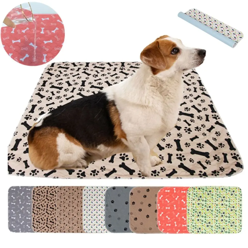 Durable Super Absorbent Pet Bed Mat Reusable Washable Dog Urine Pad Leak-Proof Anti-Slip Puppy Pee Pad with Pheromones Dogs