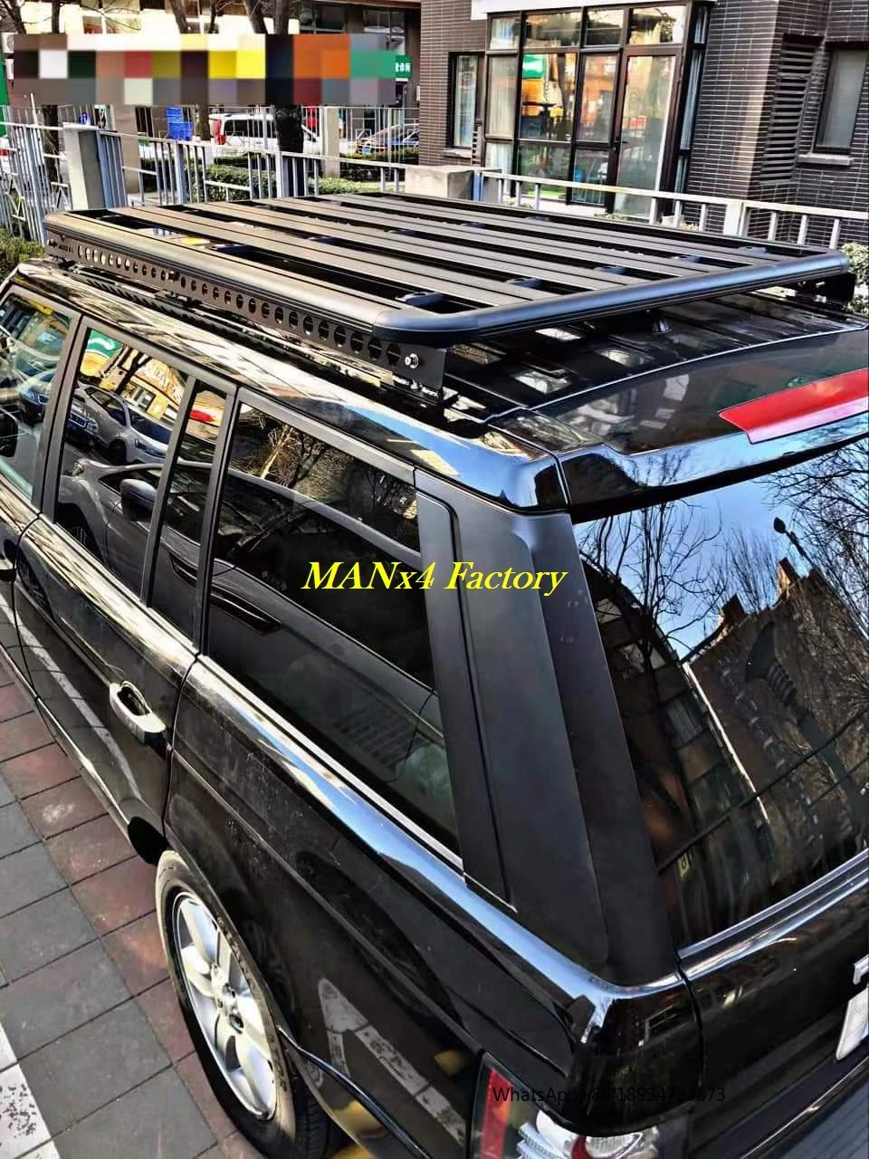 Portapacchi piatto in lega di alluminio MANx4 per Range Rover L322 02-12