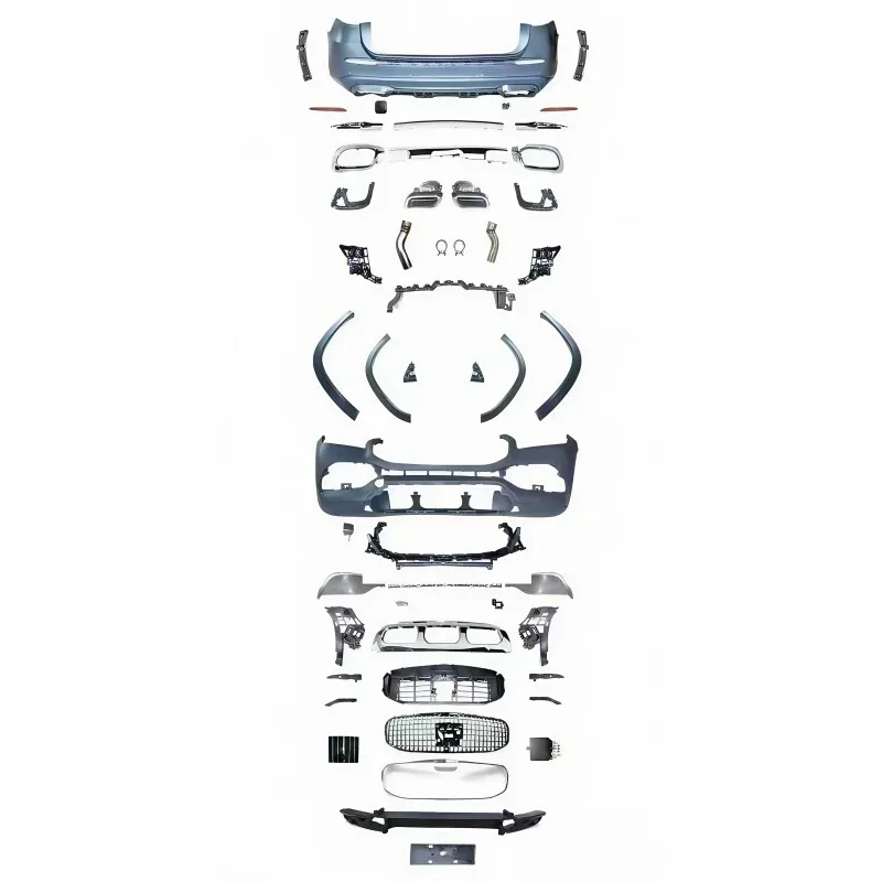 

Suitable for GLS X167 Modification 1:1 Front Bumper Rear Bumper Rear Lip Tailpipe Surround Kit Lower Skirt