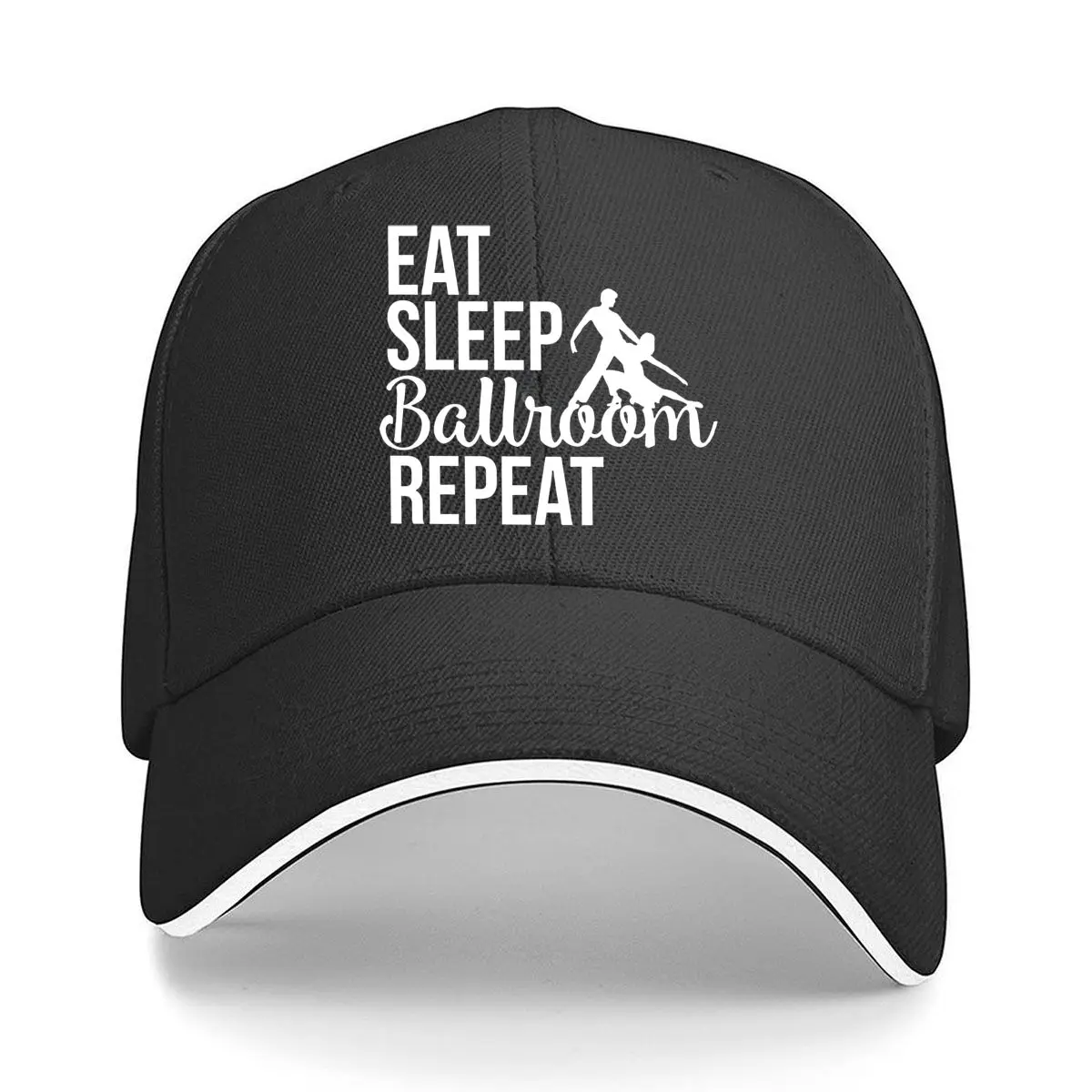 

Бейсбольная кепка Eat Sleep Ballroom Повторите любитель танцев Routine Passion Art Sandwich