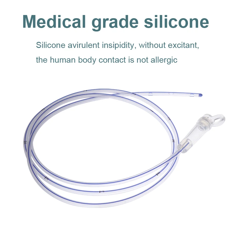 Califed Stomach Tube Disposable Medical Grade Silicone High Quality Feeding Tube Sterilization 120CM 7Sizes New