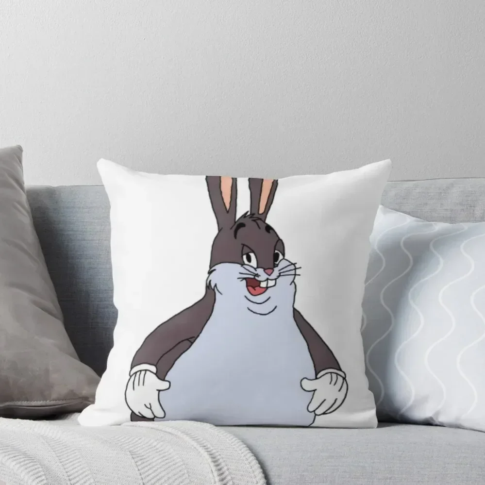 

New, bigger big chungus picture Throw Pillow ornamental pillows for living room Christmas Pillowcase pillow cover luxury pillow