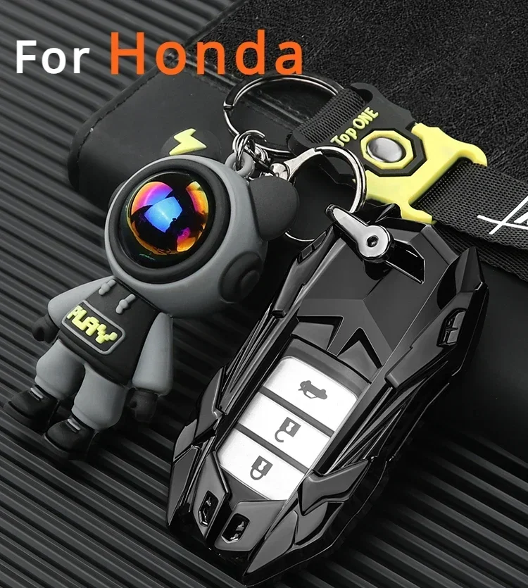 

Accessories for Car Key Case for Car Shell Holder Civic Accord Car Hao Shadow Colorful Lindsay Type Frame Crown Road Buckle Bag