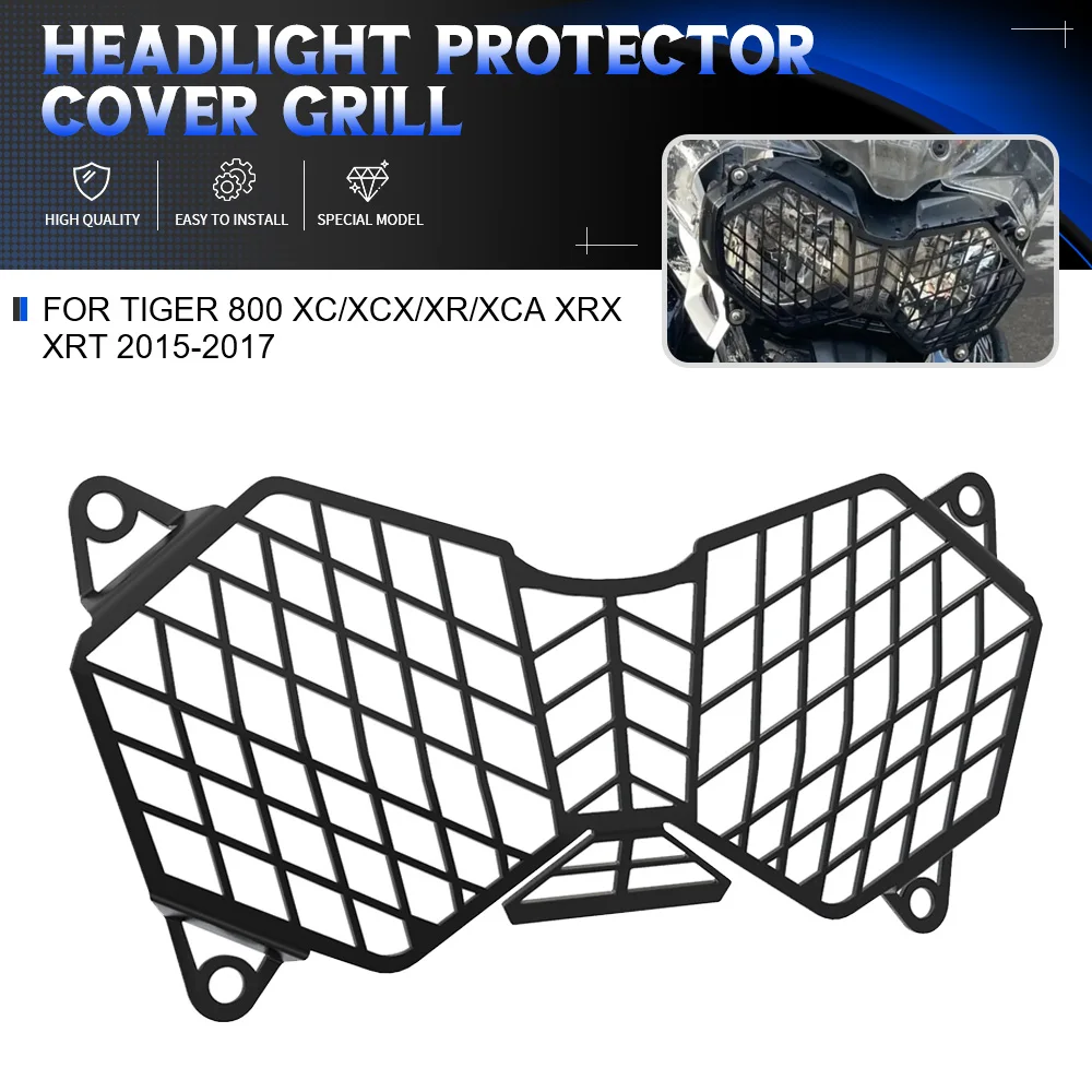 

For Tiger 800 XC/XCX/XR/XCA XRX XRT 2015-2017 Tiger Explorer 1200 XC 2012-2017 Motorcycle Headlight Protector Cover Grill Guard