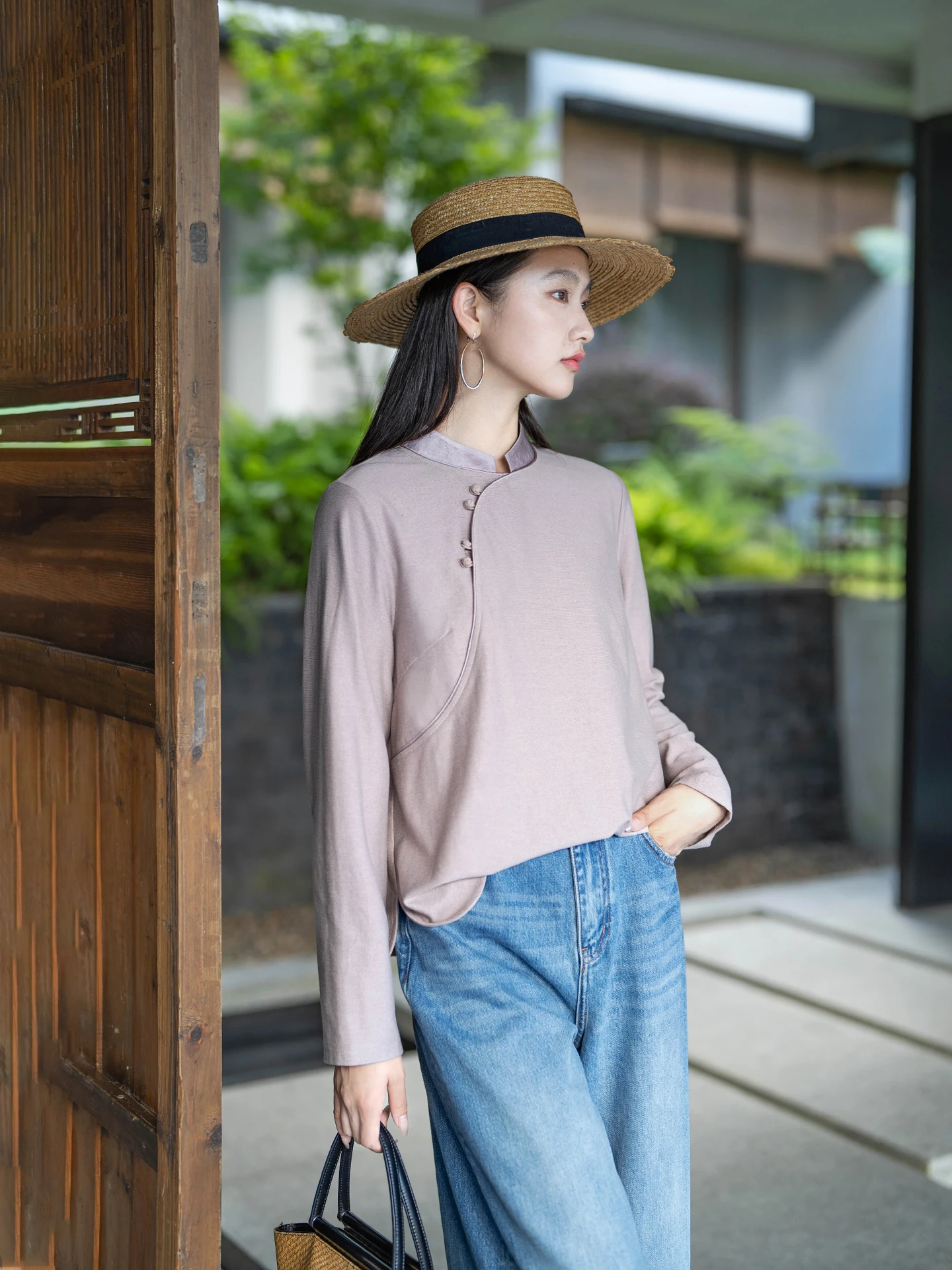 

Soft Comfortable Modal Cotton T-irt Original Autumn New Sle Brued Skin-friendly Casual Long Sve Women's Top