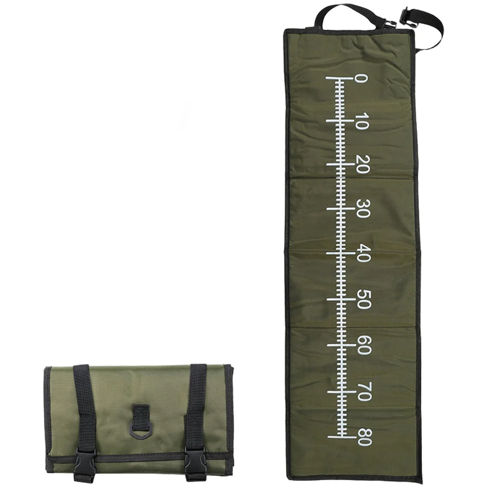 1Pc Fishing Travel Unhooking Mat With Tape Measure For Predator Fishing Unhooking Mat Accessories