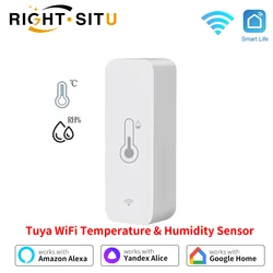 Tuya WiFi Temperature Humidity Sensor Smart Sensor APP Remote Control Thermometer Hygrometer workwith Yandex SmartLife Alexa