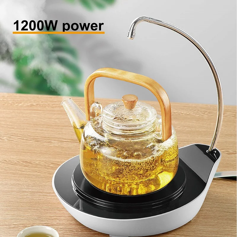1200W Electric Ceramic Stove 7 Gear Tea Maker Auto Water Supply Induction Cook Water Pumping Kung Fu Tea Stove Water Boiler 220V