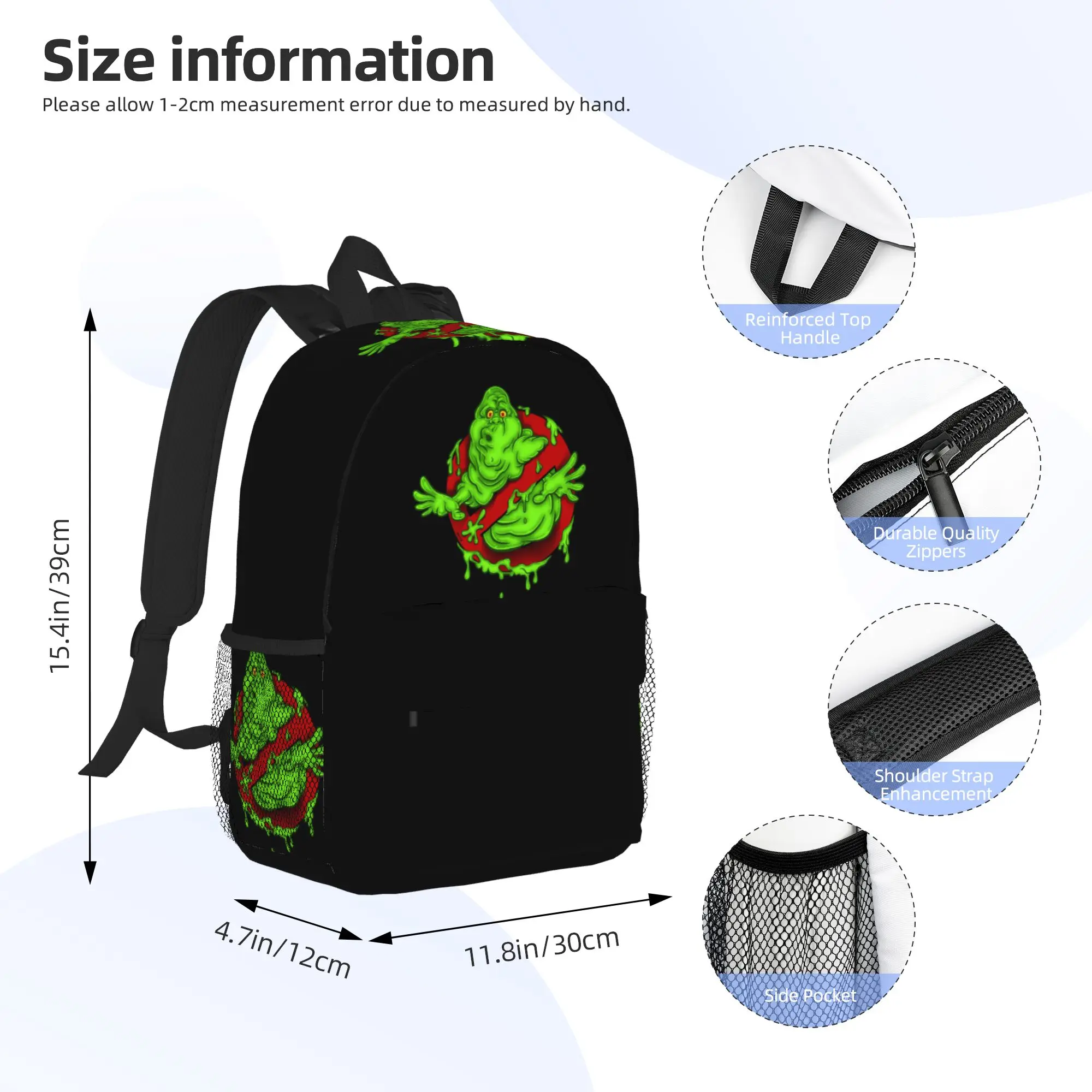 Ghostbusters Monster Movie Ghost Busters Backpack Hot Sale Daypack Boys Girls BookBag Shoulder Bags for Men Women School Bag