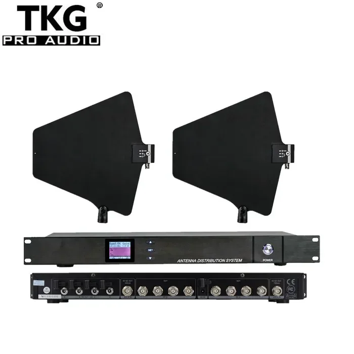 TKG-873 500-950MHz 4 Channel antenna distributor for wireless microphone Splitter  for Wireless Mic antenna distribution system