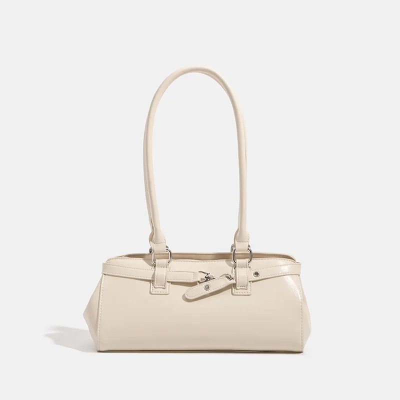 

Retro PU Leather Solid Color Underarm Bags for Women 2025 Y2K Trend Ladies Shoulder Bag Females Handbags and Purses Tote Bag