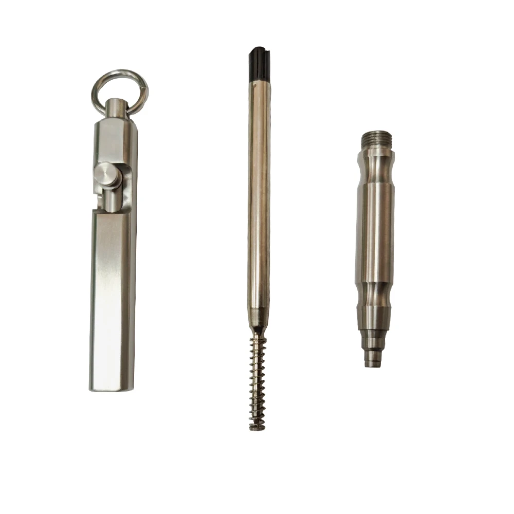 กลางแจ้งการเขียนเครื่องมือ EDC สแตนเลสสตีลยุทธวิธีปากกา Bolt ปากกาลูกลื่น