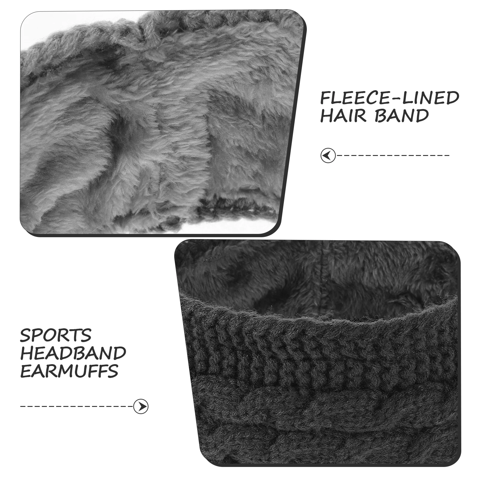 

3 pcs Fleece Warm Ear Headb Warmer Headb for Women Outdoor Sports Winter Warm Ear Warmer Headb For Winter Headb