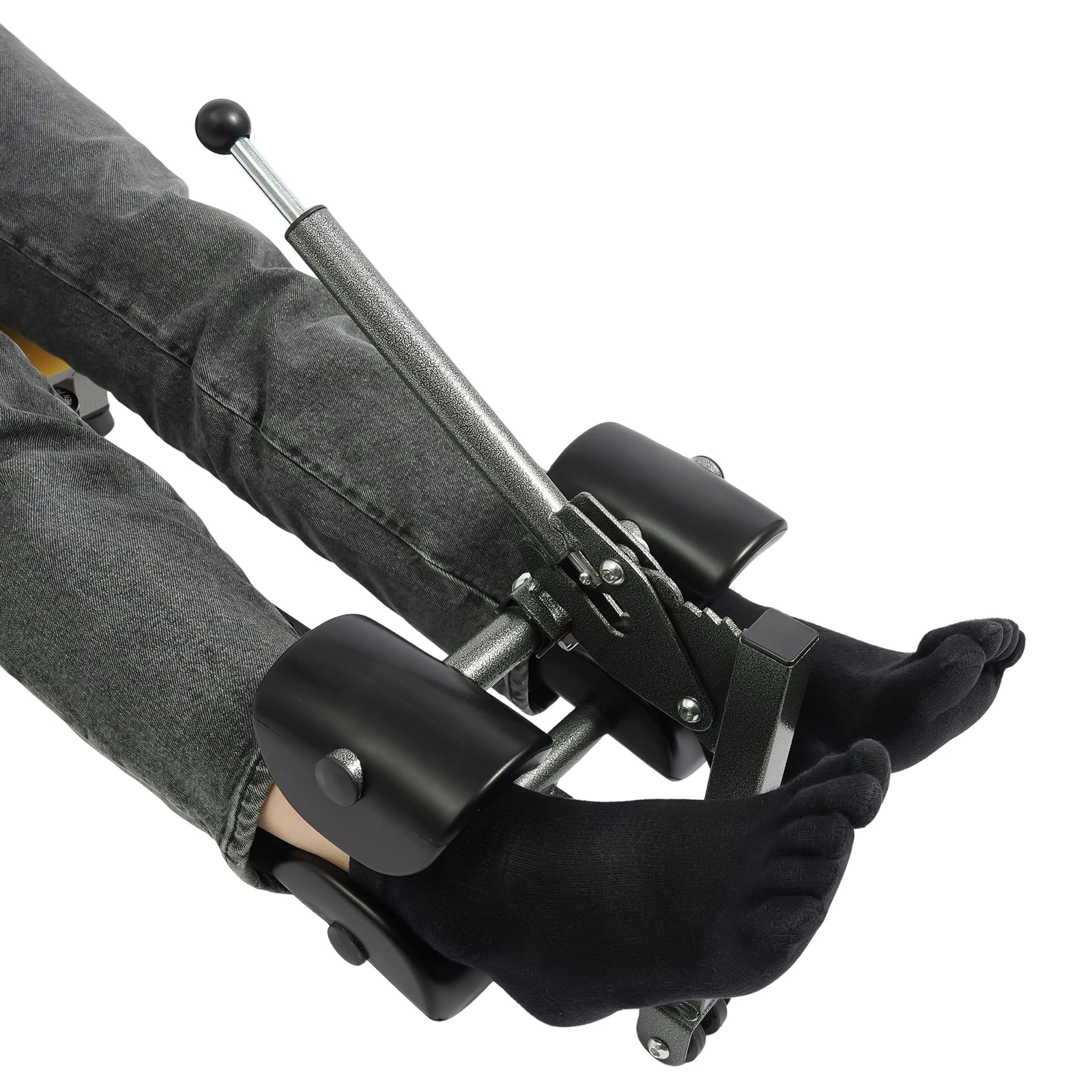 طاولة سرير جر رمادية، سرير جر من الخشب العنقي للعمود الفقري الخلفي، سرير جر بقوة خلفية 150 كجم