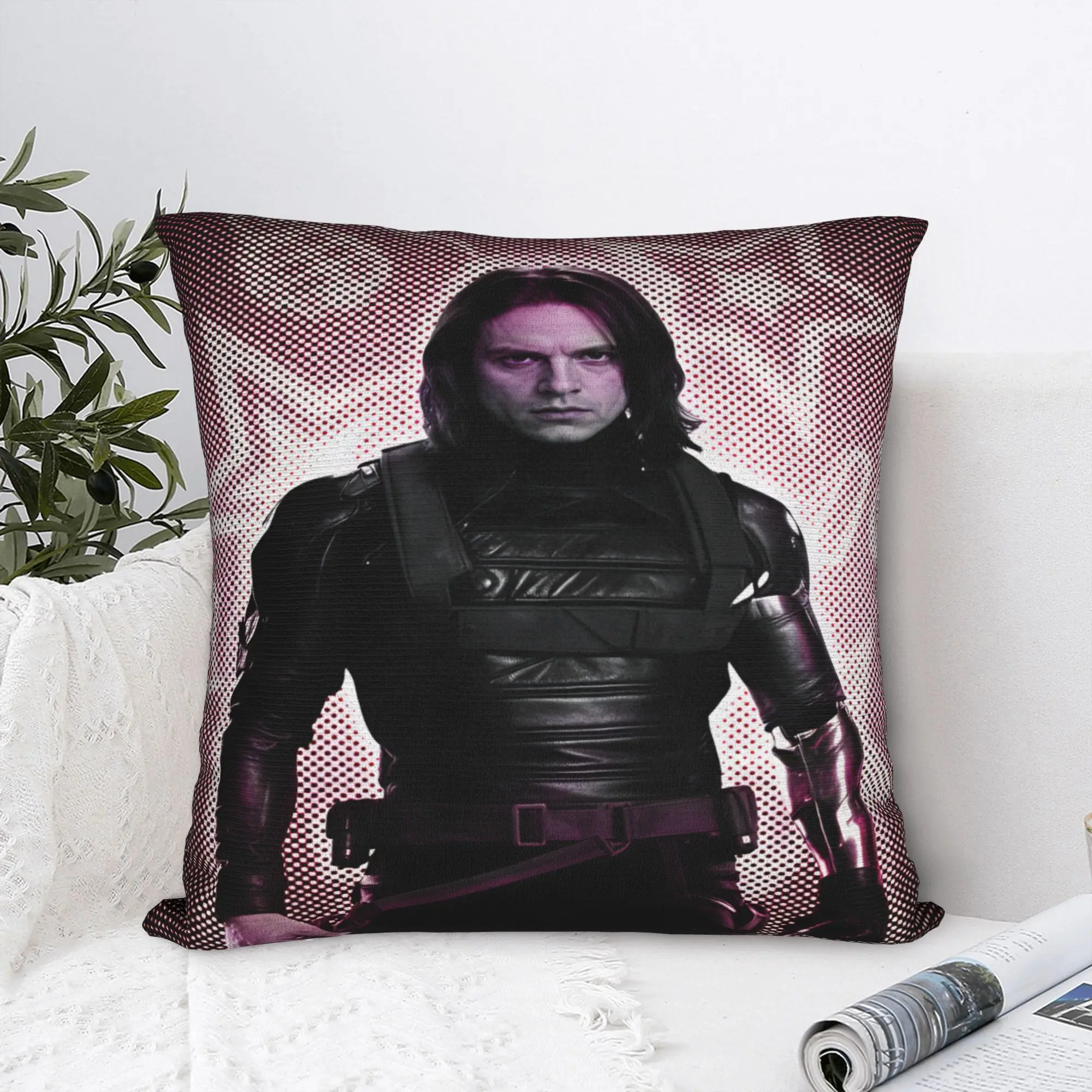 Bucky Barnes Winter Soldier Pillow Case  Funny Pillow Cover Soft Pillowcases For Living Room Sofa