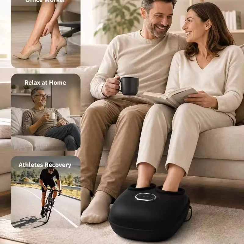 Electric Shiatsu Foot Massager With Heating Function Improve Circulation Pain Relief Muscle Relaxation