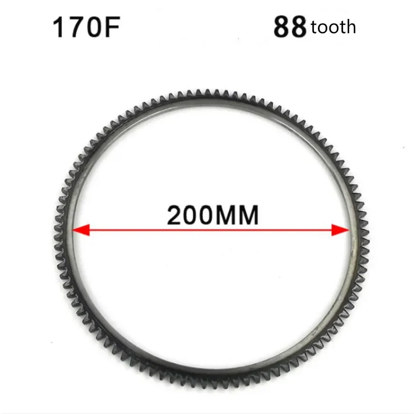 Imagem -02 - Elétrica Começando Gerador Diesel Volante Anel Traseira tipo 5kw 170f 173f 178f 180f 186f 188f 192f 186fa Acessórios