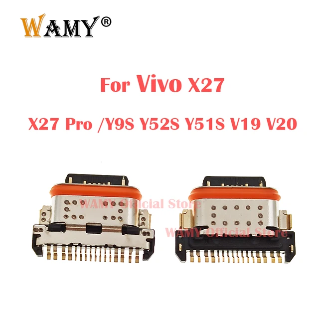 2-10 sztuk USB Port ładowania Jack Dock Ładowarka Złącze Wtyczka Dla Vivo X27/ X27 Pro/ Y9S Y52S Y51S V19 V20/ Nex Dual/ iqoo U3 Neo