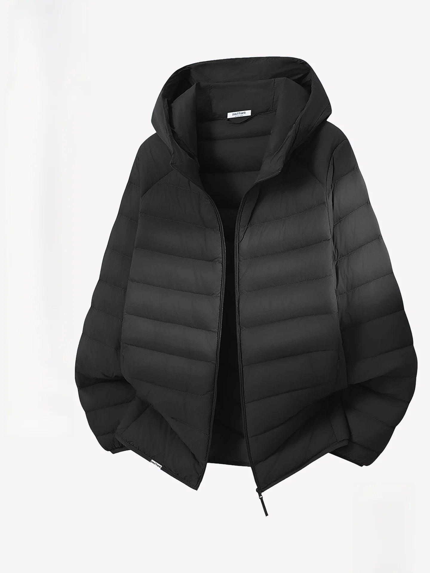 

Мужская зимняя куртка-пуховик с капюшоном, легкая, 90% пух, из прочного нейлонового волокна, теплая, Cleanfit, на молнии