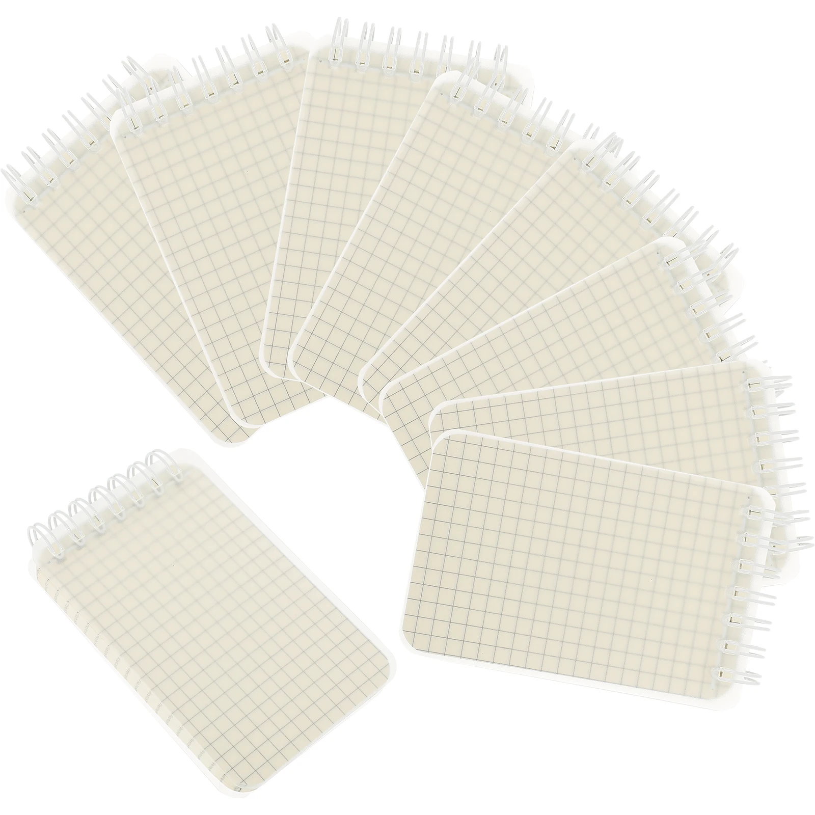 

10pcs Mini Spiral Notebooks Small Notepad Bulk Journals PP Paper Travel School Office Lightweight Practical