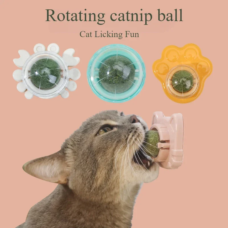 

Cat Mint Ball Toy for Fun Relaxation Playing with Cat Mint Licking Ball Cat Snacks Grinding Toy Ball