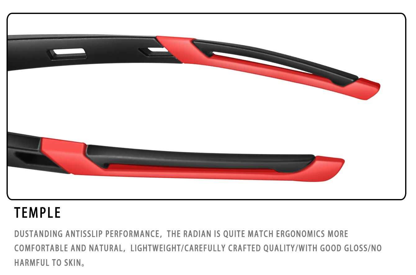 Trendige Angler-Sonnenbrillen für Männer und Frauen, lässige winddichte Brillen mit UV-Schutz für Outdoor-Sportarten, Laufen und Radfahren. – Detail 19